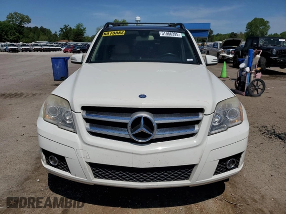 2011 Mercedes-Benz GLK GLK 350 with VIN WDCGG5GB0BF648785, listed as a Copart auction lot 51956395 with 194,636 mi miles and Salvage Title. Bid and sale history available at carsss.com. Image 5.