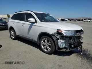 2015 Mitsubishi Outlander SE with VIN JA4AD3A38FZ002614, listed as a Copart auction lot 57643295 with 95,419 mi miles and Salvage title. Bid and sale history available at DreamBid. Image 4.