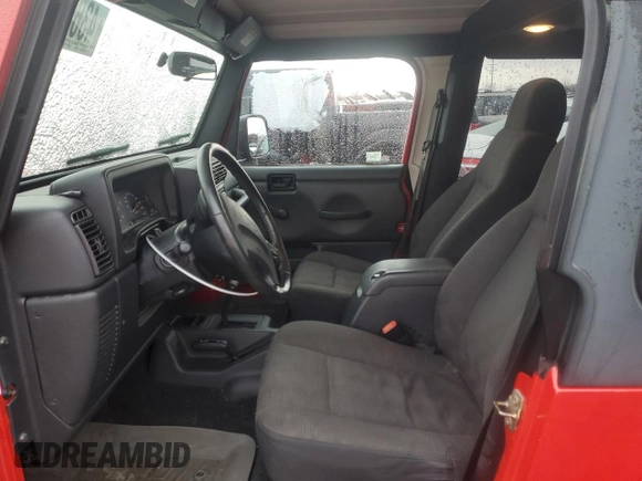 2003 Jeep Wrangler X z VIN 1J4FA39S73P355945, wystawiony jako Copart lot #43667775 z przebiegiem 123 823 mil mil oraz Czysty tytuł • Clean title. Historia ofert i sprzedaży dostępna na DreamBid. Obrazek 7.
