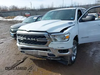 2022 Ram 1500 Big Horn with VIN 1C6RRFFG2NN376334, listed as a IAAI auction lot 41661888 with 54,679 mi miles. Bid and sale history available at carsss.com. Image 6.