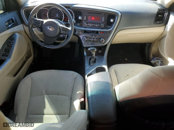 2014 Kia Optima LX with VIN 5XXGM4A74EG317520, listed as a Copart auction lot 46420135 with 171,161 mi miles and Salvage Title. Bid and sale history available at carsss.com. Image 8.