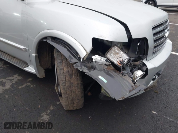 2005 Infiniti QX56 with VIN 5N3AA08C45N809319, listed as a IAAI auction lot 41324227 with 138,457 mi miles. Bid and sale history available at carsss.com. Image 6.