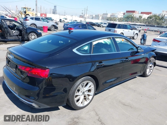 2022 Audi A5 Sportback Premium with VIN WAUABCF58NA006596, listed as a IAAI auction lot 41671152 with 89,697 mi miles. Bid and sale history available at carsss.com. Image 4.