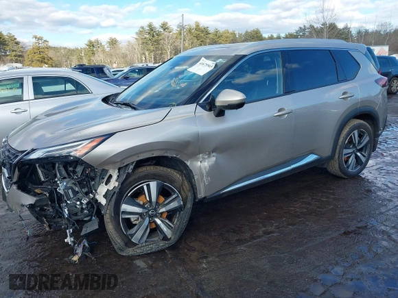 2022 Nissan Rogue Platinum with VIN JN8BT3DD6NW275718, listed as a IAAI auction lot 41675565 with 37,648 mi miles and . Bid and sale history available at DreamBid. Image 14.