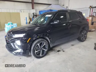 2021 Chevrolet TrailBlazer RS with VIN KL79MTSL6MB070386, listed as a Copart auction lot 44996715 with 75,942 mi miles and Salvage Title. Bid and sale history available at carsss.com. Image 1.