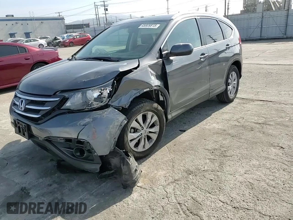 2014 Honda CR-V EX-L with VIN 2HKRM3H74EH555204, listed as a Copart auction lot 45809815 with 75,424 mi miles and Salvage Title. Bid and sale history available at DreamBid. Image 12.