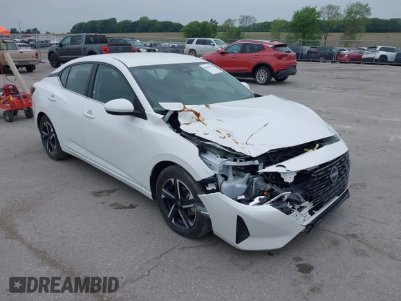 2024 Nissan Sentra SV with VIN 3N1AB8CV4RY274313, listed as a IAAI auction lot 42442578 with 33,681 mi miles and . Bid and sale history available at DreamBid. Image 17.