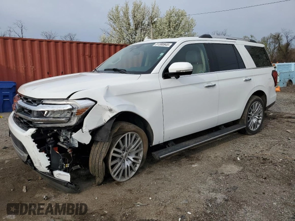 2023 Ford Expedition Limited z VIN 1FMJU2A86PEA55019, wystawiony jako Copart lot #51388945 z przebiegiem 44 573 mil mil oraz Nie do naprawy • Non repairable. Historia ofert i sprzedaży dostępna na DreamBid. Obrazek 1.