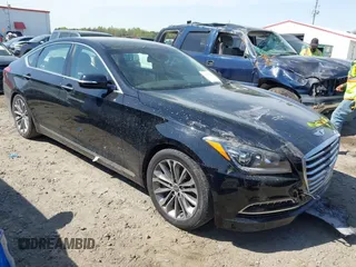 2015 Hyundai Genesis 3.8L z VIN KMHGN4JEXFU021307, wystawiony jako IAAI lot #41925165 z przebiegiem 128 921 mil mil oraz . Historia ofert i sprzedaży dostępna na DreamBid. Obrazek 1.