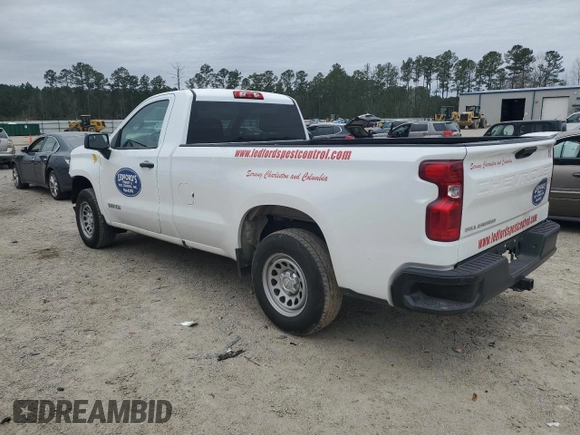 2023 Chevrolet Silverado 1500 Work Truck with VIN 3GCNAAED0PG104319, listed as a Copart auction lot 42690305 with 24,108 mi miles and Salvage Title. Bid and sale history available at carsss.com. Image 2.