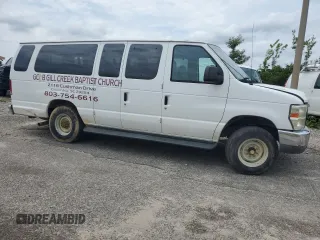 2008 Ford Econoline Passenger XL with VIN 1FBSS31L18DA39220, listed as a Copart auction lot 45862245 with 35,008 mi miles and Salvage title. Bid and sale history available at DreamBid. Image 4.