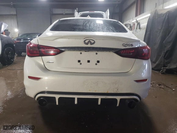 2018 Infiniti Q50 RED SPORT 400 with VIN JN1FV7AR1JM481357, listed as a Copart auction lot 47395265 with 59,455 mi miles and Salvage Title. Bid and sale history available at carsss.com. Image 6.