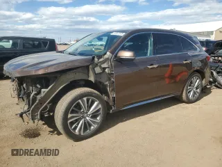 2019 Acura MDX Technology with VIN 5J8YD4H55KL018219, listed as a Copart auction lot 57307575 with 59,833 mi miles and Salvage title. Bid and sale history available at DreamBid. Image 1.
