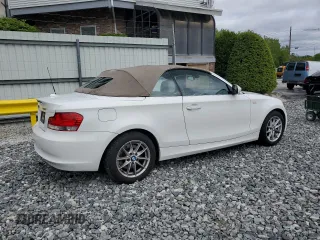 2011 BMW 1 Series 128i with VIN WBAUN1C57BVH83226, listed as a Copart auction lot 57753625 with 55,985 mi miles and Clean title. Bid and sale history available at DreamBid. Image 3.
