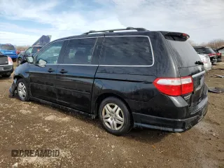 2006 Honda Odyssey TOURING with VIN 5FNRL38876B069580, listed as a Copart auction lot 47359635 with 206,372 mi miles and Salvage Title. Bid and sale history available at carsss.com. Image 2.