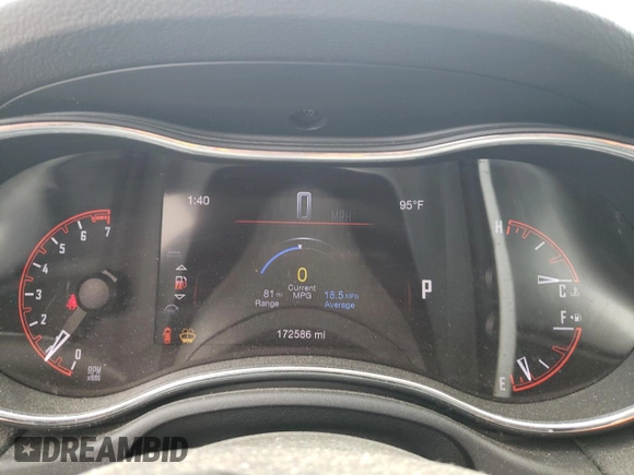 2017 Dodge Durango GT with VIN 1C4RDHDG6HC904866, listed as a Copart auction lot 58278415 with 172,586 mi miles and Salvage title. Bid and sale history available at DreamBid. Image 9.