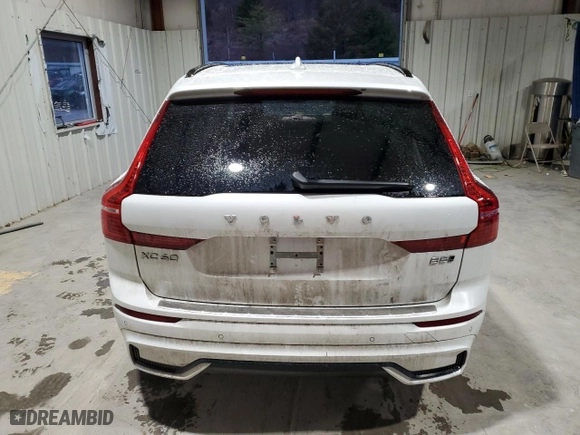 2024 Volvo XC60 Plus Dark Theme with VIN YV4L12RL7R1750616, listed as a Copart auction lot 86825234 with 0 mi miles and Salvage Title. Bid and sale history available at carsss.com. Image 6.