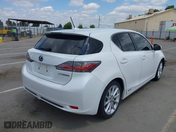 2011 Lexus CT 200h with VIN JTHKD5BH2B2035688, listed as a IAAI auction lot 42097298 with 78,234 mi miles and . Bid and sale history available at DreamBid. Image 4.
