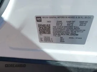 2022 GMC Terrain SLT with VIN 3GKALPEV7NL220288, listed as a IAAI auction lot 42214326 with Not provided miles and . Bid and sale history available at DreamBid. Image 9.
