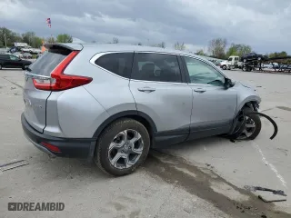 2017 Honda CR-V EX-L with VIN 5J6RW2H87HL071065, listed as a Copart auction lot 51615885 with 56,117 mi miles and Salvage Title. Bid and sale history available at carsss.com. Image 3.