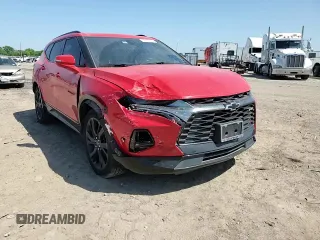 2021 Chevrolet Blazer RS z VIN 3GNKBERS8MS568099, wystawiony jako Copart lot #52460145 z przebiegiem 72 984 mil mil oraz Szkoda całkowita • Salvage title. Historia ofert i sprzedaży dostępna na DreamBid. Obrazek 11.
