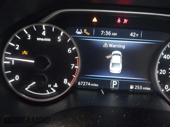 2020 Nissan Maxima S z VIN 1N4AA6BVXLC378168, wystawiony jako IAAI lot #41755070 z przebiegiem 67 274 mil mil oraz . Historia ofert i sprzedaży dostępna na DreamBid. Obrazek 15.