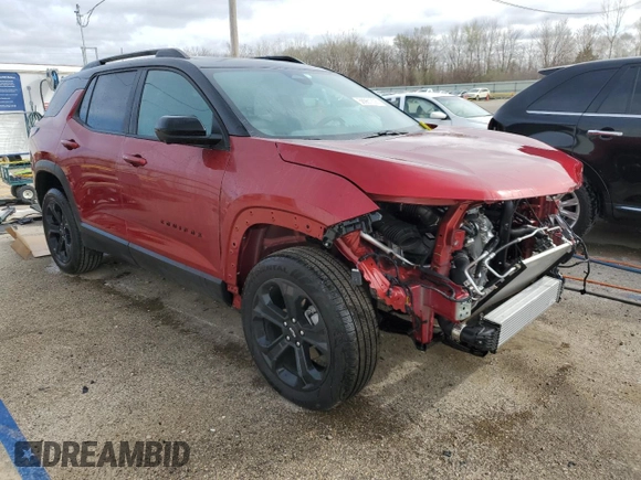 2025 Chevrolet Equinox FWD LT with VIN 3GNAXHEG4SL104735, listed as a Copart auction lot 50981305 with 3,361 mi miles and Salvage Title. Bid and sale history available at DreamBid. Image 4.