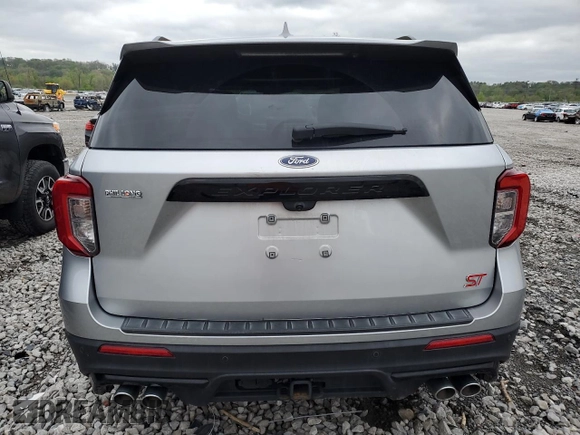 2020 Ford Explorer ST with VIN 1FM5K8GC7LGD16792, listed as a Copart auction lot 53355285 with 47,263 mi miles and Salvage Title. Bid and sale history available at DreamBid. Image 6.
