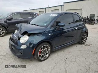 2013 FIAT 500 Sport with VIN 3C3CFFBRXDT544786, listed as a Copart auction lot 50121905 with 109,455 mi miles and Salvage Title. Bid and sale history available at carsss.com. Image 1.