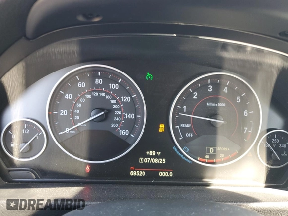 2017 BMW 4 Series 430i xDrive with VIN WBA4F9C33HG813021, listed as a Copart auction lot 63780845 with 69,520 mi miles and Salvage title. Bid and sale history available at DreamBid. Image 9.