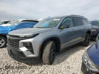 2025 Chevrolet Traverse AWD RS with VIN 1GNEVLRS7SJ152410, listed as a Copart auction lot 49700625 with 2,105 mi miles and Salvage title. Bid and sale history available at DreamBid. Image 1.