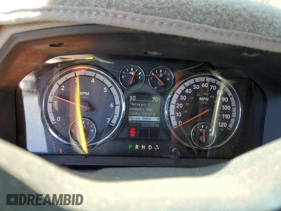2011 Ram 2500 SLT with VIN 3D7TT2CT6BG564407, listed as a Copart auction lot 61676895 with 222,722 mi miles and Salvage title. Bid and sale history available at DreamBid. Image 9.