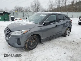 2022 Nissan Kicks S with VIN 3N1CP5BV4NL484380, listed as a Copart auction lot 46418775 with Not Provided miles and Salvage Title. Bid and sale history available at carsss.com. Image 1.