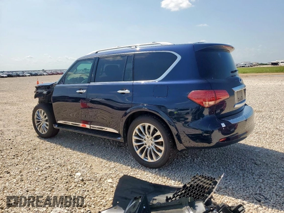 2015 Infiniti QX80 z VIN JN8AZ2NE5F9087834, wystawiony jako Copart lot #60919505 z przebiegiem 42 526 mil mil oraz Szkoda całkowita • Salvage title. Historia ofert i sprzedaży dostępna na DreamBid. Obrazek 2.