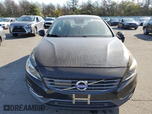 2015 Volvo S60 T5 Platinum with VIN YV1612TM9F2356357, listed as a Copart auction lot 74677214 with 110,395 mi miles and Clean Title. Bid and sale history available at carsss.com. Image 5.