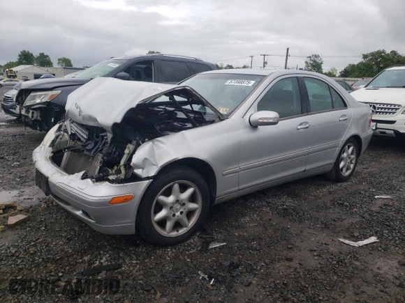 2002 Mercedes-Benz C 230/260/280/320 with VIN WDBRF61J32F269639, listed as a Copart auction lot 57398875 with Not provided miles and Salvage title. Bid and sale history available at DreamBid. Image 1.