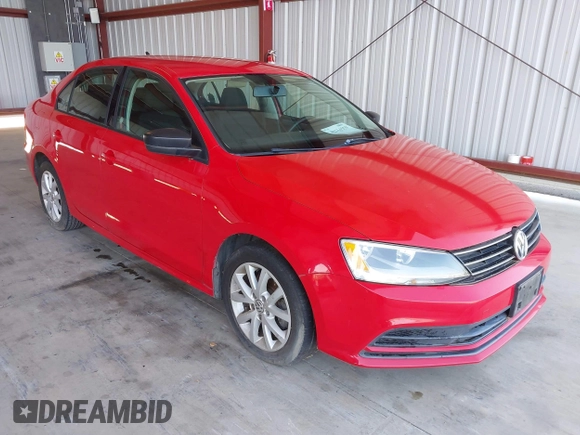 2015 Volkswagen Jetta Sedan 1.8T SE with VIN 3VWD17AJ8FM297813, listed as a IAAI auction lot 42114550 with 126,229 mi miles. Bid and sale history available at carsss.com. Image 1.