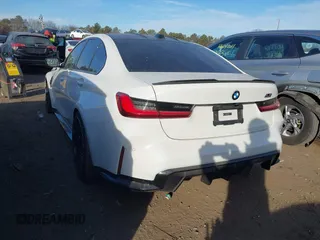 2024 BMW M3 Competition xDrive with VIN WBS43AY01RFS56024, listed as a IAAI auction lot 41339517 with 8,182 mi miles and . Bid and sale history available at DreamBid. Image 3.