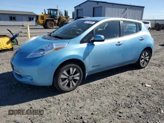 2015 Nissan LEAF S with VIN 1N4AZ0CP0FC316790, listed as a Copart auction lot 58754595 with 65,928 mi miles and Salvage title. Bid and sale history available at DreamBid. Image 1.