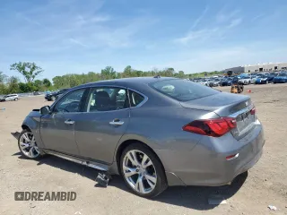 2017 Infiniti Q70 3.7 with VIN JN1BY1PR5HM210645, listed as a Copart auction lot 56575155 with 57,580 mi miles and Salvage title. Bid and sale history available at DreamBid. Image 2.