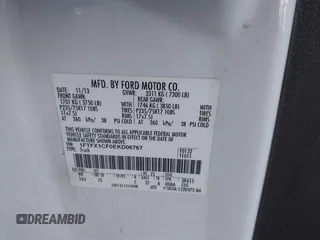 2014 Ford F-150 XL with VIN 1FTFX1CF0EKD06767, listed as a IAAI auction lot 41858009 with 352,658 mi miles. Bid and sale history available at carsss.com. Image 9.
