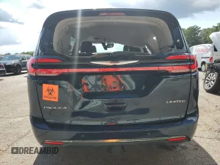 2022 Chrysler Pacifica Limited with VIN 2C4RC3GG4NR101672, listed as a Copart auction lot 66140534 with 26,647 mi miles and Salvage title. Bid and sale history available at DreamBid. Image 6.