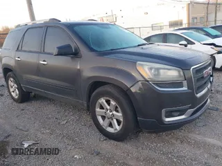 2014 GMC Acadia SLE with VIN 1GKKRPKD3EJ224571, listed as a IAAI auction lot 41748560 with 186,850 mi miles. Bid and sale history available at carsss.com. Image 1.
