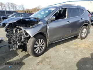 2019 Nissan Rogue SV with VIN JN8AT2MVXKW372124, listed as a Copart auction lot 85015454 with 0 mi miles and Salvage Title. Bid and sale history available at carsss.com. Image 1.