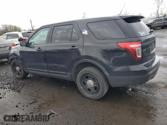 2014 Ford Utility Police Interceptor with VIN 1FM5K8AR3EGA04467, listed as a Copart auction lot 47589085 with 115,496 mi miles and Salvage Title. Bid and sale history available at carsss.com. Image 2.