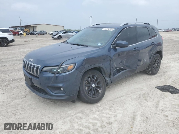 2019 Jeep Cherokee Latitude with VIN 1C4PJMCX5KD379634, listed as a Copart auction lot 51374265 with 74,404 mi miles and Salvage title. Bid and sale history available at DreamBid. Image 1.
