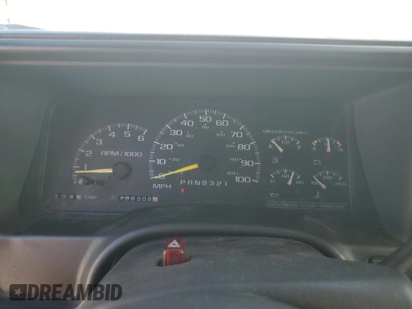 1999 Chevrolet Suburban with VIN 3GNEC16R5XG213001, listed as a Copart auction lot 43498865 with 236,306 mi miles and Salvage Title. Bid and sale history available at carsss.com. Image 9.