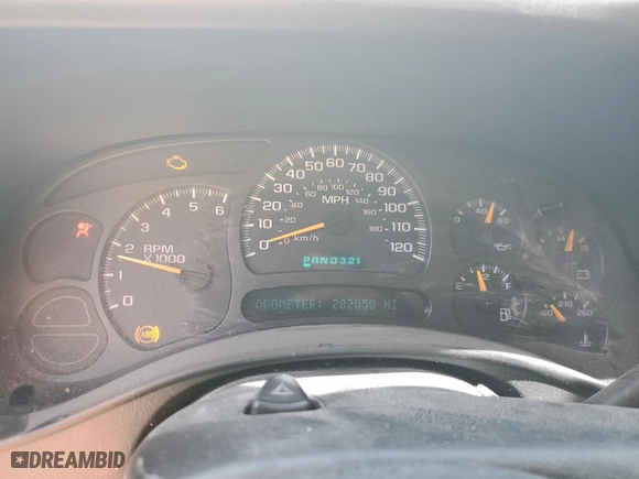 2005 Chevrolet Silverado 1500 Work Truck with VIN 1GCEC19X05Z291296, listed as a Copart auction lot 48926825 with 282,858 mi miles and Salvage Title. Bid and sale history available at carsss.com. Image 9.