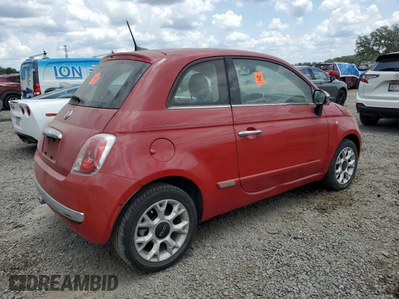 2017 FIAT 500 Lounge z VIN 3C3CFFCR4HT654365, wystawiony jako Copart lot #55975135 z przebiegiem Nie podano mil oraz Szkody całkowita. Historia ofert i sprzedaży dostępna na DreamBid. Obrazek 3.