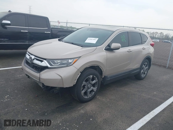 2019 Honda CR-V EX-L with VIN 5J6RW1H89KL005246, listed as a IAAI auction lot 41887683 with 166,507 mi miles. Bid and sale history available at carsss.com. Image 2.